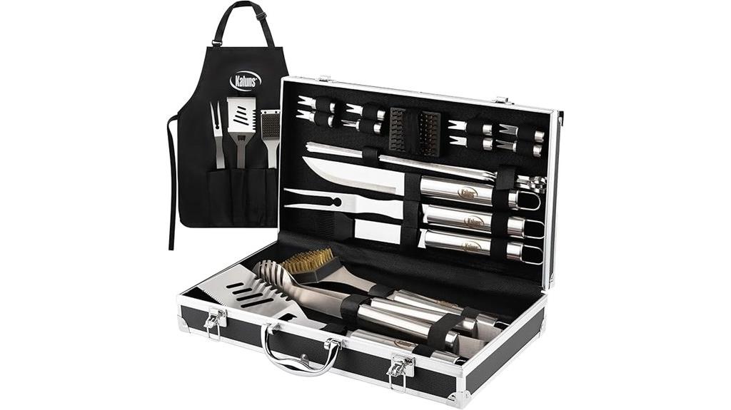 stainless steel bbq set