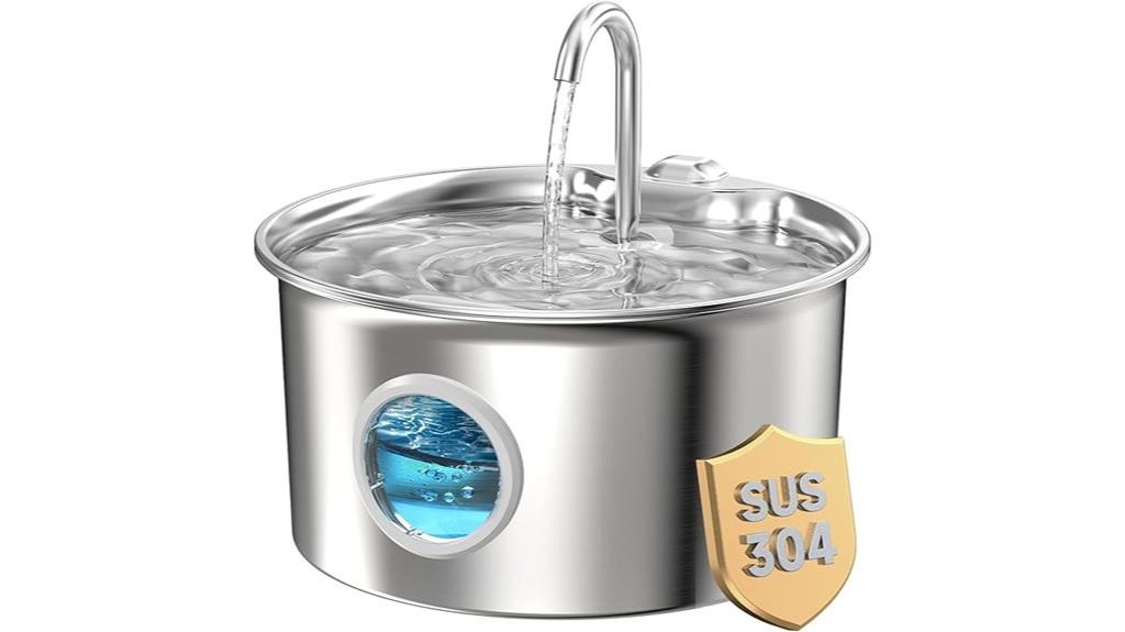 stainless steel indoor fountain