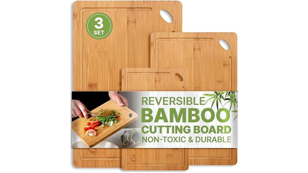 three piece bamboo boards