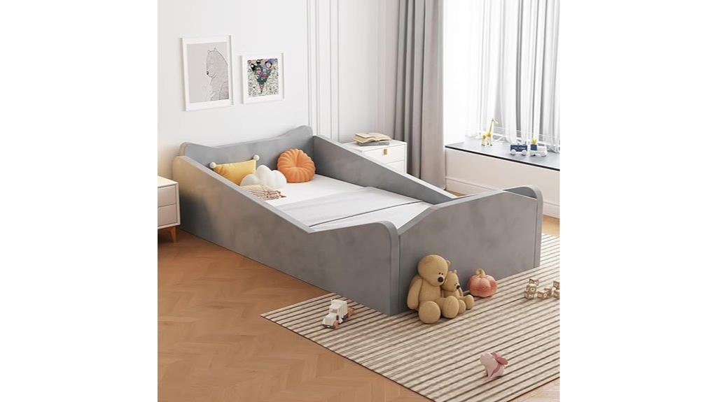 toddler bed with safety
