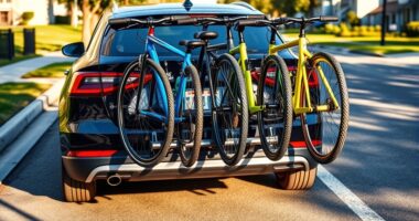 top hitch bike racks