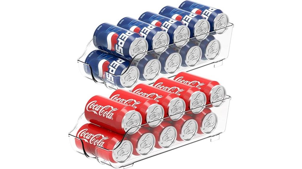 two set soda can organizer