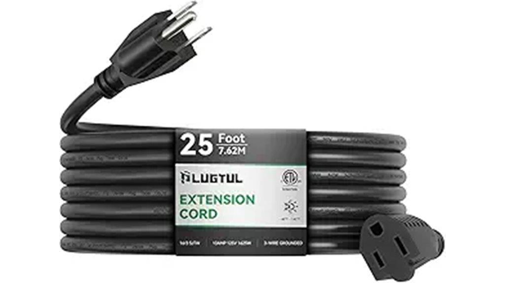 waterproof 25 ft extension cord