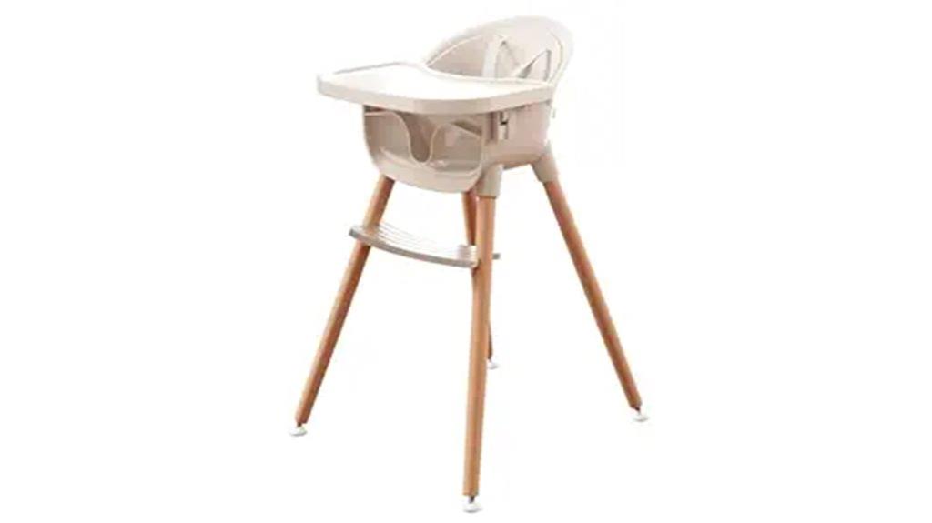 wooden convertible baby chair