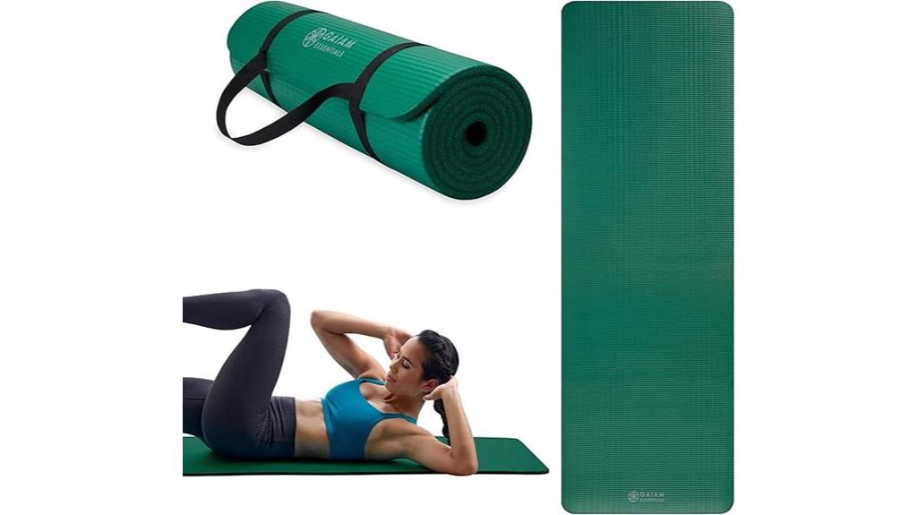 10mm yoga mat with strap