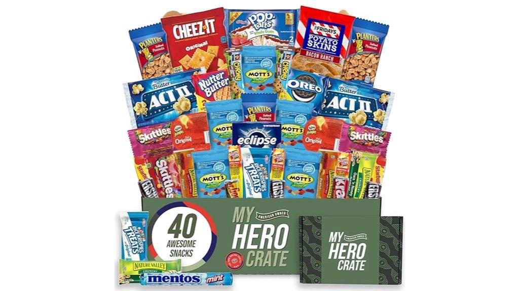 forty piece military snack box