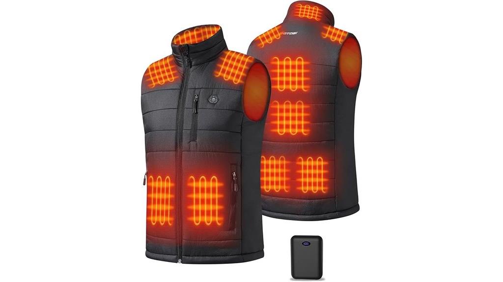 heated men s vest with 16000mah battery