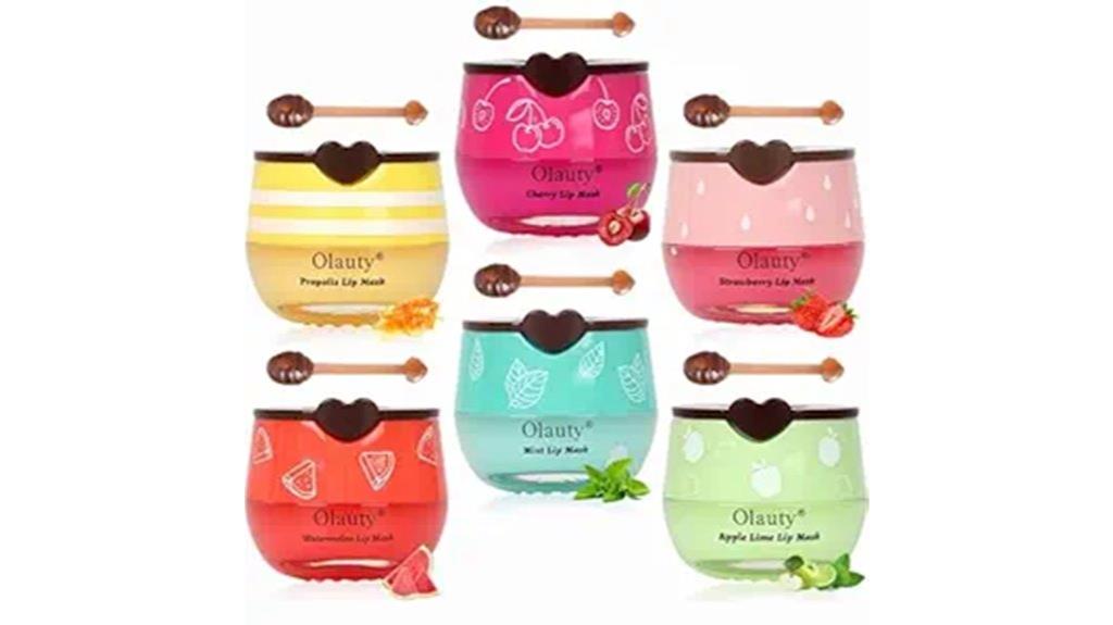 six piece bee lip care set
