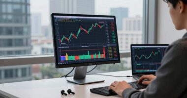 flexible trading with portable monitors