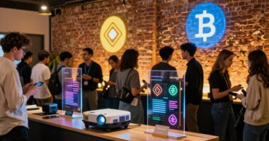 portable crypto event displays