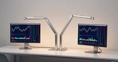 streamlined multi monitor workspace